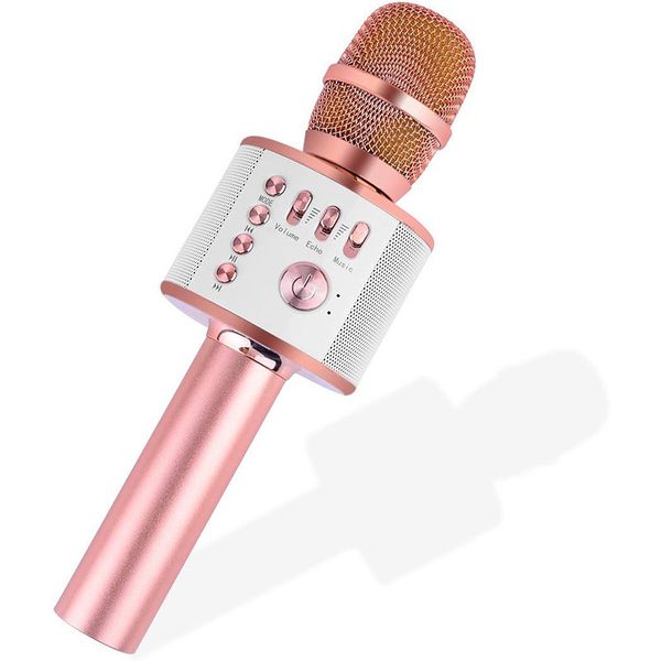 

3-in-1 портативный портативный микрофон беспроводной bluetooth karaoke mic speaker для android / iphone / pc все варианты дня рождения смарт
