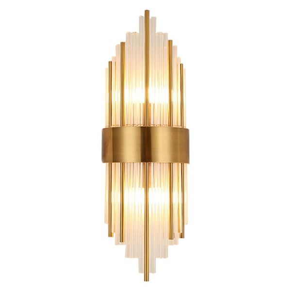 

2021 new design luxury crystal wall light lamp luster gold applique wall fixture modern art home lamp e14 led 100-240v