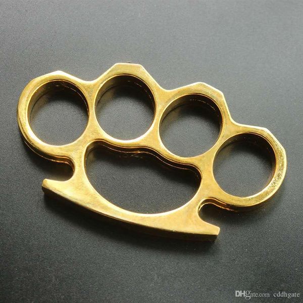 

new iron gilded thick steel brass knuckle duster