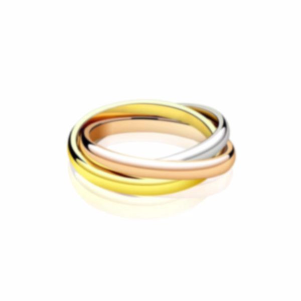 

fahmi tri-ring ring sterling silver ring ladies jewelry fashion charm ring ing