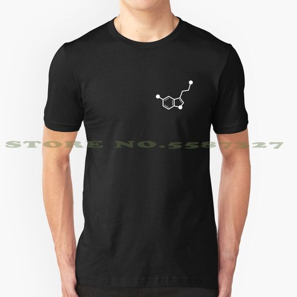 

serotonin molecule white cool design t-shirt for men sport hooded sweatshirt hoodie