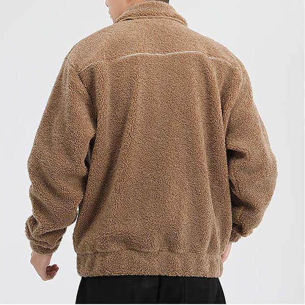 

mens jacket with embroidery fashion 2021 new arrival mens sports jackets winter streetwear coats casual zipper jacket 2 colors, Black;brown