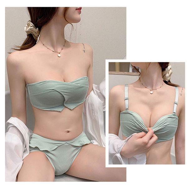 

latex cotton seamless bra comfortable strapless and non-slip wireless underwearfor girl woman ya88, White;black