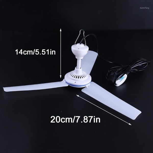 

electric bicycle e-bike powered c13 plug 48v 60v 19.6" tent ceiling fan camping hanging fan with 4.8m cable switch1