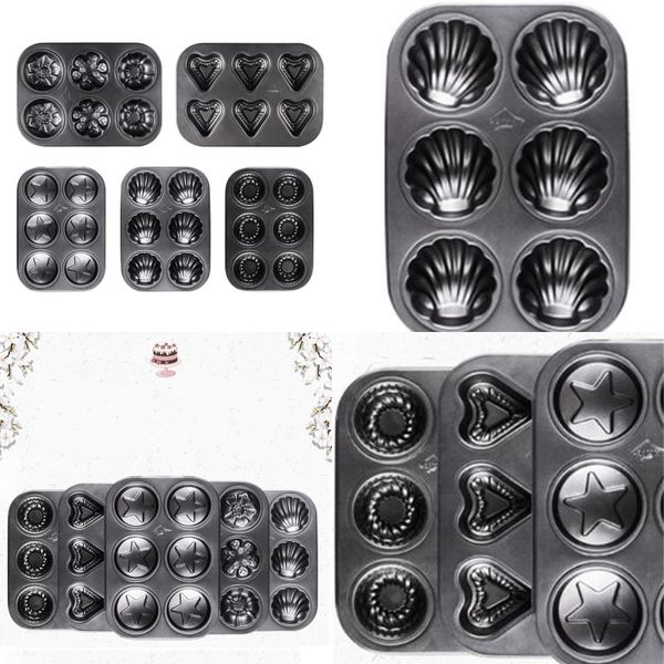

carbon steel baking tray 6 holes position shell moulds five pointed star modeling molds new arrival 5 2am l1