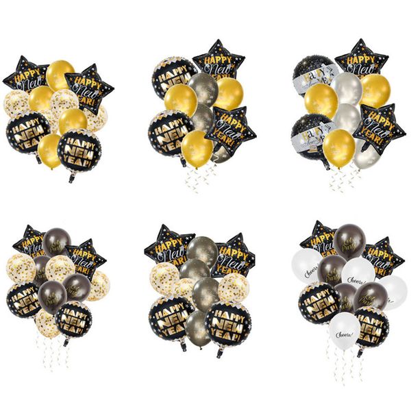 

2021 air party balloon новый baloons с днем рождения конфетти год поставки с рождеством украшения для дома ноэль рождество елка новый