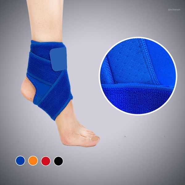 

ankle support anti-slip elastic neoprene diving material safety pressurized brace fitness sports gym running foot bandage1, Blue;black
