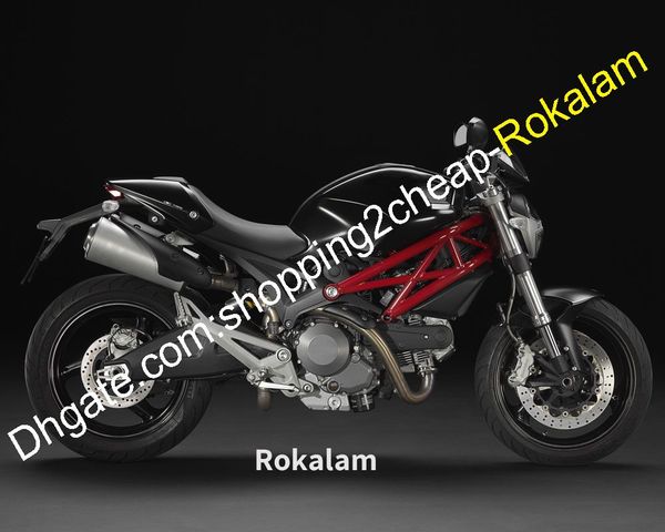 

fairing for ducati 696 796 795 m1000 m1100 2009 2010 2011 2012 2013 black motorcycle cowling aftermarket kit (injection molding)