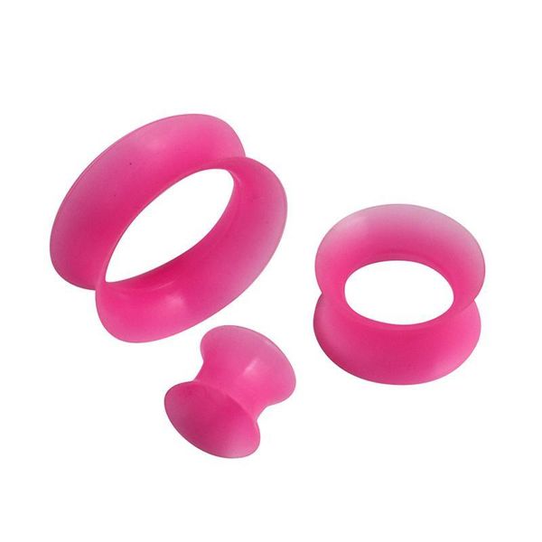 

1pair sile plugs and tunnels big size ear tunnel earring ear stretcher expander men ear piercing body piercing tunnels gauge q bbybql, Silver