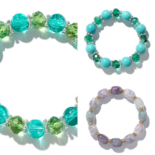 

new handmade beaded decor series colorful crystal braceletbuddha beads bracelet accessories for men and women beads braceletbeaded bracelet, Golden;silver