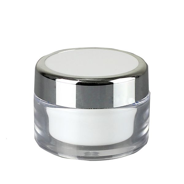 

15g 20g 50g double wall pp cream - plastic container makeup sample jar cosmetic packaging bottl