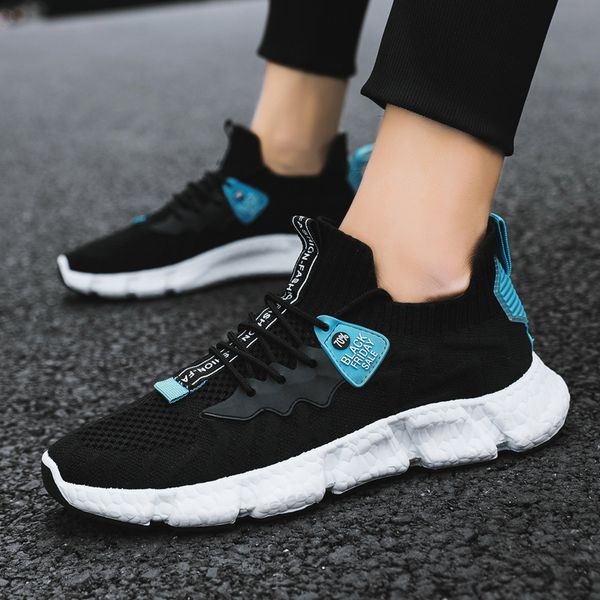 

sfashion soft bottom running shoes for women men tripe black white three color foam mens trainers scarpe zapatos chaussures 40-45