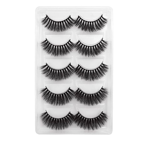 

5pairs 3d норковые ресницы 100% жестокость free lashes ручной ложные ресницы природные поддельные lashes для макияжа cilio maquiagem фо cils