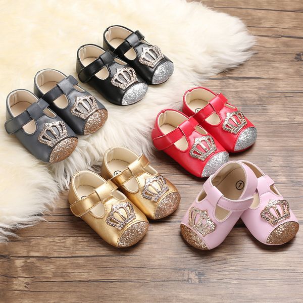 Bebeğin Ayakkabıları Yaz ve Sonbahar 0-1 Yaşında Bebek Kristal Prenses Silikon Kaymaz Toddler Ayakkabı LJ201104