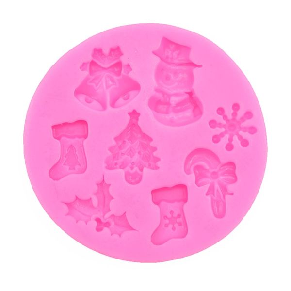 

christmas type gift snack mold epoxy resin silicone molds cute snowman snowflake bell tree leaf crutches mould new 2 1gw l2