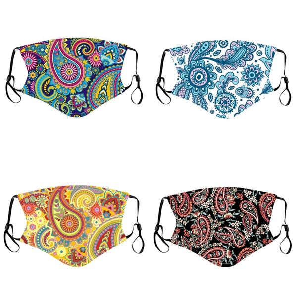 

pm 2.5 filter printing respirators cloth reusable anti dust foldable face mouth mask woman man mascherine trial order 4 28nx f2