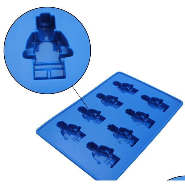 

sile combo ice cube trays (set of 2) robot ice cube tray and building block ice sp jllzdf dayupshop