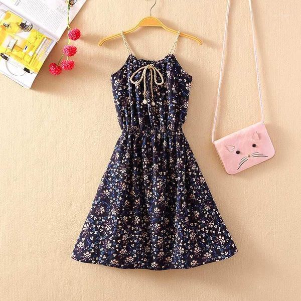 

women spaghetti strap dress 2020 summer female print floral vintage sleeveless a-line bohemian beach vest casual short dresses1, Black;gray