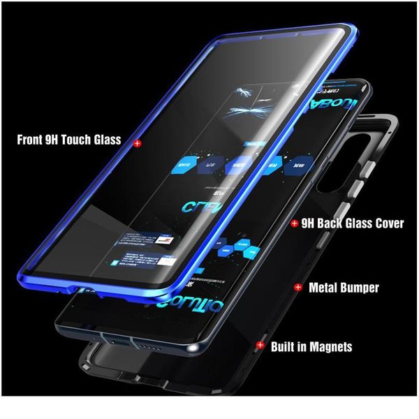 

360 magnetic metal case for iphone 11 pro x xr xs max double side tempered glass cover for iphone 11 jllwow