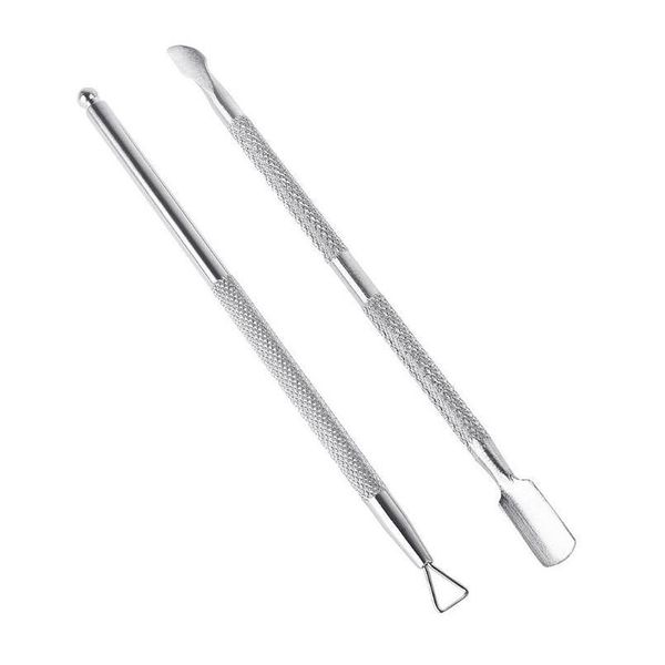 

nail polish remover set uv gel clean clip cap cuticle pusher dust brush manicure pedicure c jllbse, Silver