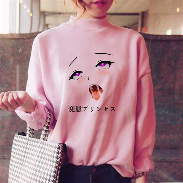 

hentai hoodies women oversized hood sweat shirt pink sweatshirt female sweatshirt female pink drop shipping good quality, Black