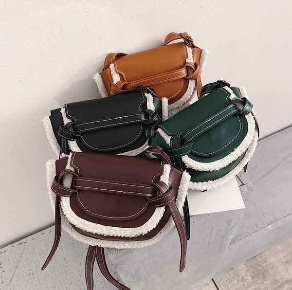 

wholesale women handbag purse lambs wool bag lady shoulder bags fashion small crossbody bag high quality