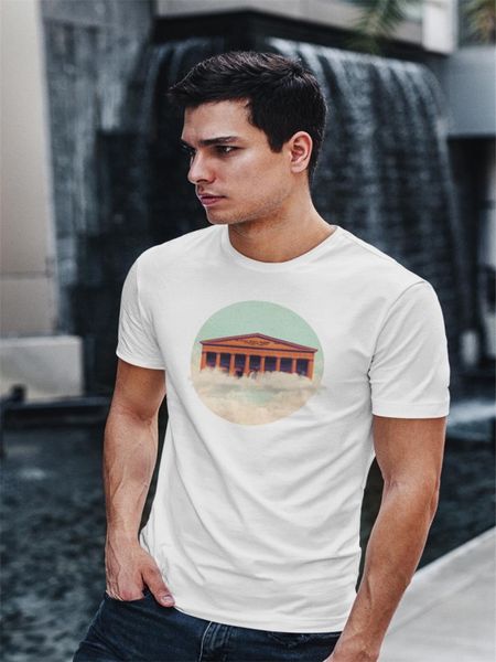 

2020 harajuku asiatic stairway print casual loose summer male oversized o neck summer s sport hooded sweatshirt hoodie men t shirt