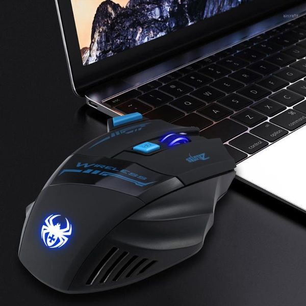 

mice zelotes f-14 2.4ghz wireless optical mouse usb receiver 7 buttons 4 gears 600-2400dpi adjustable ergonomic mice1