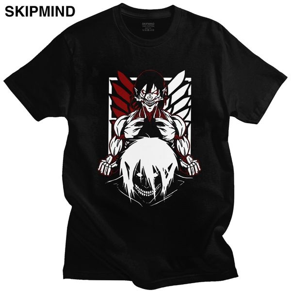 

cool attack on titan eren yeager japan anime fan short sleeve printed manga clothes sport hooded sweatshirt hoodie t shirt