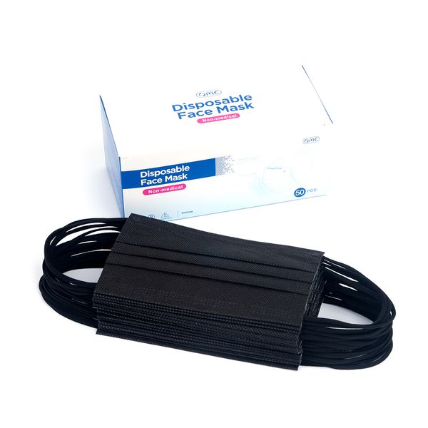 

fa layers 4 safety anti fa fcdlg masks facial pm2.5 disposable mask non-woven protective masks mask mouth black dust cover dust rcfve kimmm