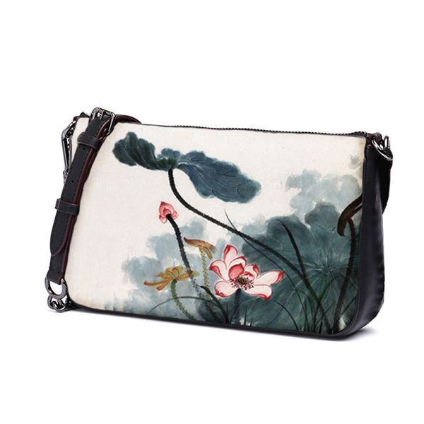 

shoulder ripple women lady lotus art boutique printing new cross onen bag original don't bag 2019 travel ovdru