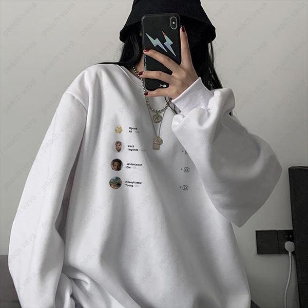

all legends die young hip hop singer interesting personality aesthetic thooded women long sleeved loose warm pullover sweatshirt, Black