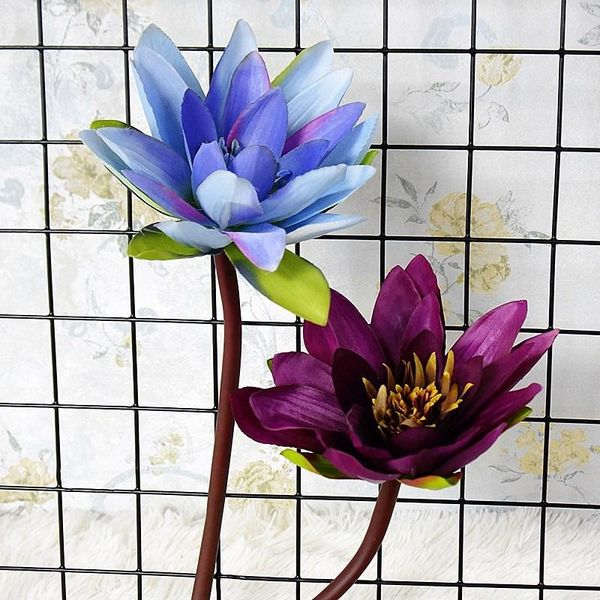 

lotus flower branch silk artificial flowers for party wedding decoration fleur artificielle flores christmas decor