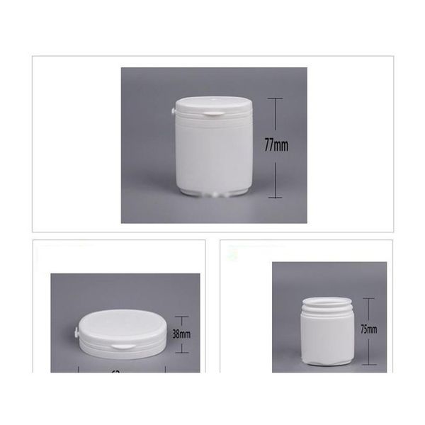 

20pcs 120ml white tearing cap flat bottle, 120g pe empty plastic bottle, vitamin bottle, powder storage, jllpjt bdebag