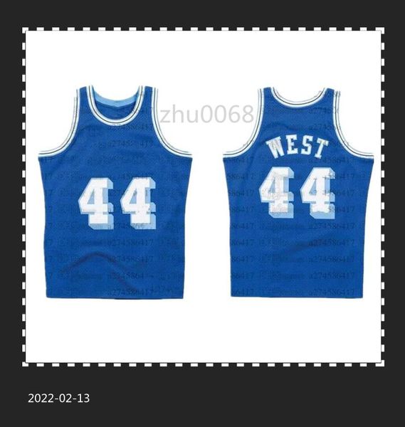 

men women youth basketball jerseys 44 jerry west 1960-61 hardwoods classics retro jersey dgvds, Black;red