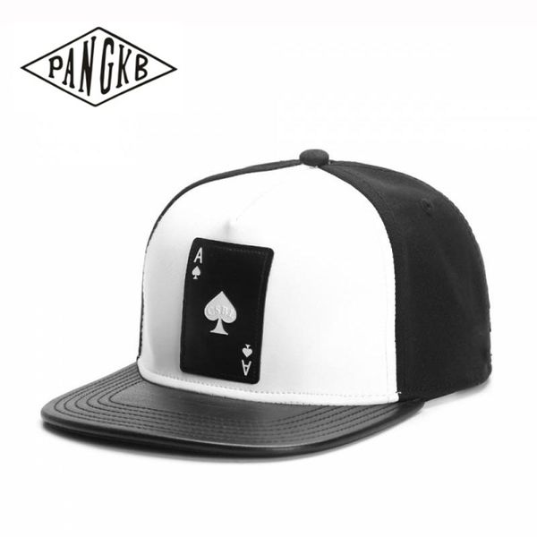 

pangkb brand ace of spades hip hop snapback hat for men women outdoor casual sun baseball cap bone 201019, Blue;gray