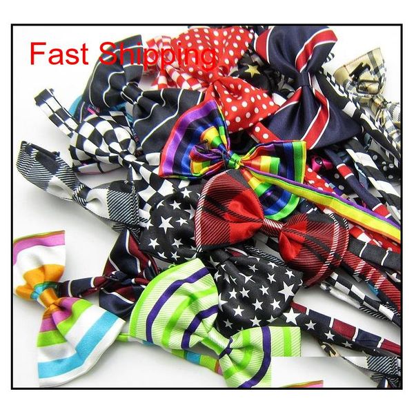 

mens bowtie bow ties pre-tied adjustable stripe print neck bow tie fashion accessories qylhvf bde_home, Black;gray