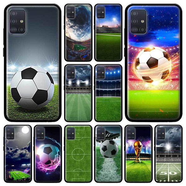 

football stadium case for samsung galaxy a51 a71 m51 m40 a31 a41 a91 a21s m30s m31 soft bolso mobile coque capa
