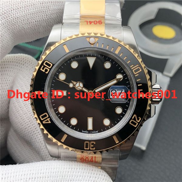 

n-v11 montre de luxe 116610ln mens watch 41mm 3235 movement 904l fine steel case sapphire luminous stone one-key spring buckle, Slivery;brown