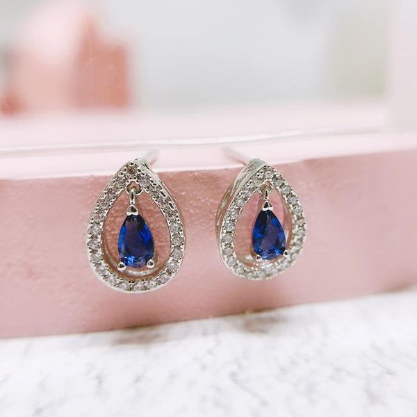 

stud earrings for women light luxury style +cubic zirconia waterdrop party wedding earing fashion jewelry e116, Golden;silver