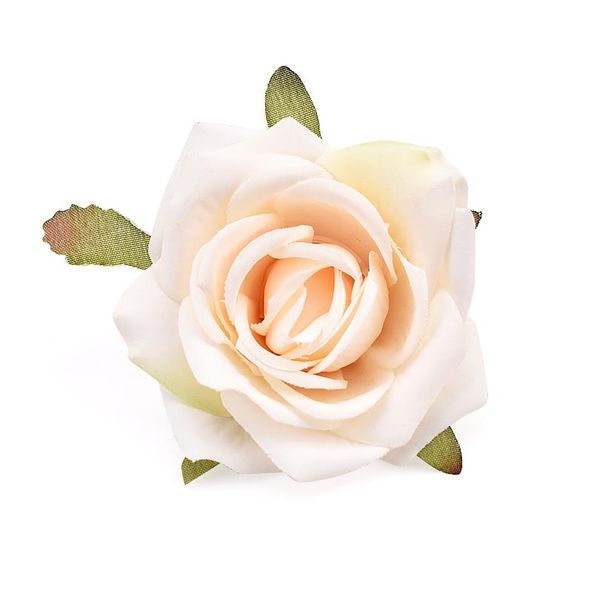 

new 10pcs/lot 7cm artificial rose silk flower heads for wedding decoration diy wreath gift box scrapbooking craft fake bbyyor