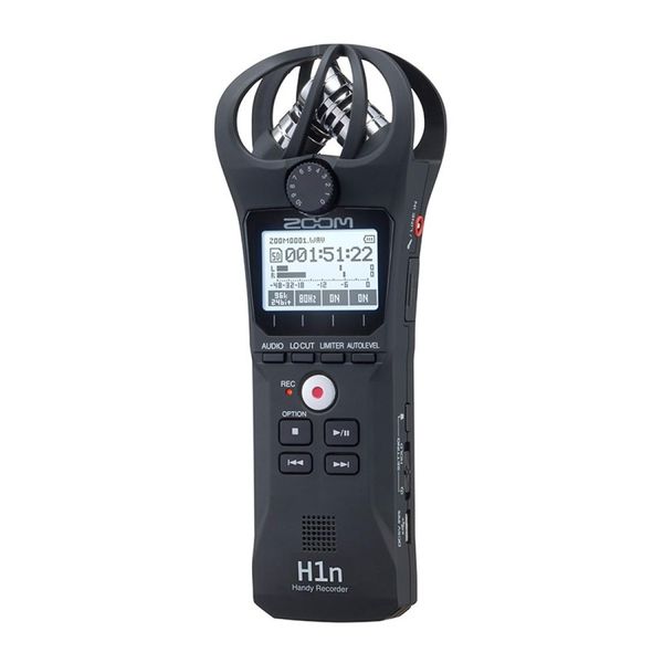 

zoom h1n mini monochrome lcd handheld recorder support tf card unrestricted recording transcription speed control