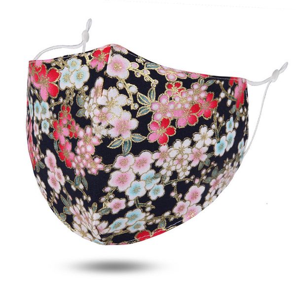 

fashion 3d printing face flower cotton dustproof outdoor cycling cloth mouth mask for washable resuable 10 n4mlt