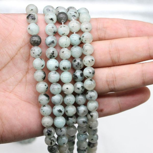 

1strand lot 4 6 8 10 12mm natural tianshan blue stone bead round loose spacer beads for jewelry making findings diy bracelet h bbykmr