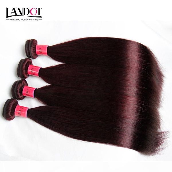 

burgundy wine red color 99j brazilian virgin hair weave bundles peruvian malaysian indian silky straight virgin remy human hair extensions, Black