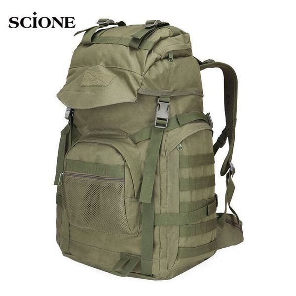 

50lmilitary tactical bag assault backpack army molle rucksack large backpacks for outdoor hiking camping hunting bag xa421wa 58