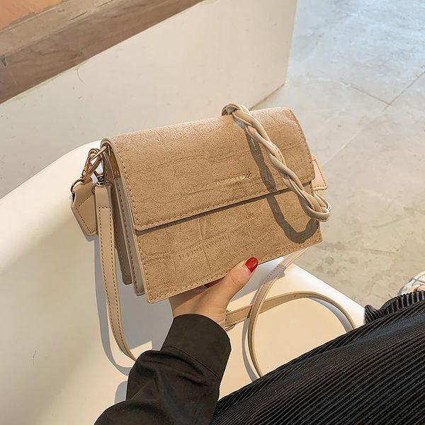 

scrub leather crossbody bags for women 2020 winter trending shoulder handbags women's fashion trend cross body bag