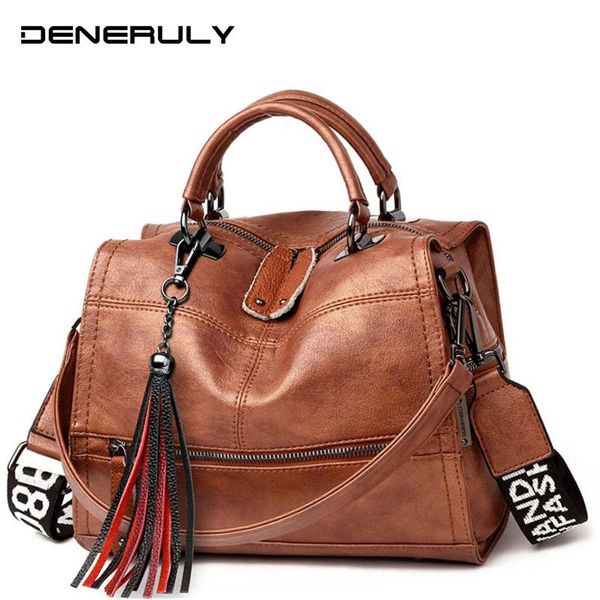 

2020 women handbags genuine leather bag women vintage messenger bags ladies hand bags fashion leather shoulder