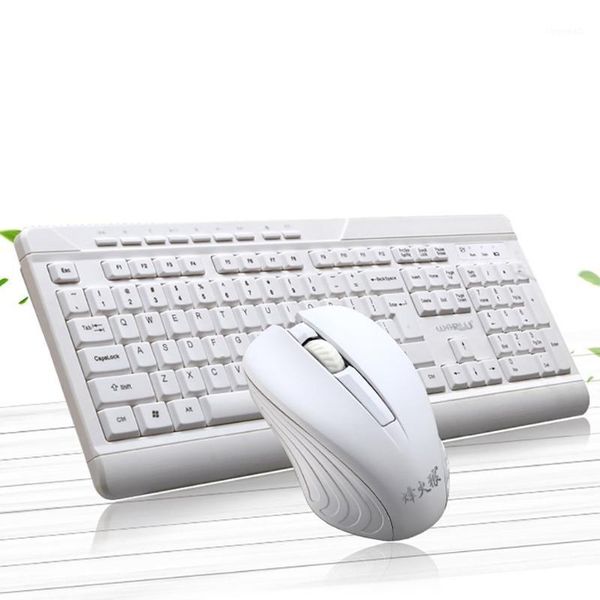 

simple business 2.4g mini wireless keyboard and mouse combo kit for pc desklopclassic office set sr82001