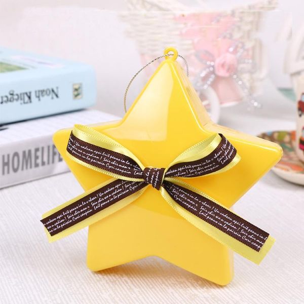 

12 pcs star candy box creative wedding celebration crystal love pentagram candy plastic bag transparent gift boxes